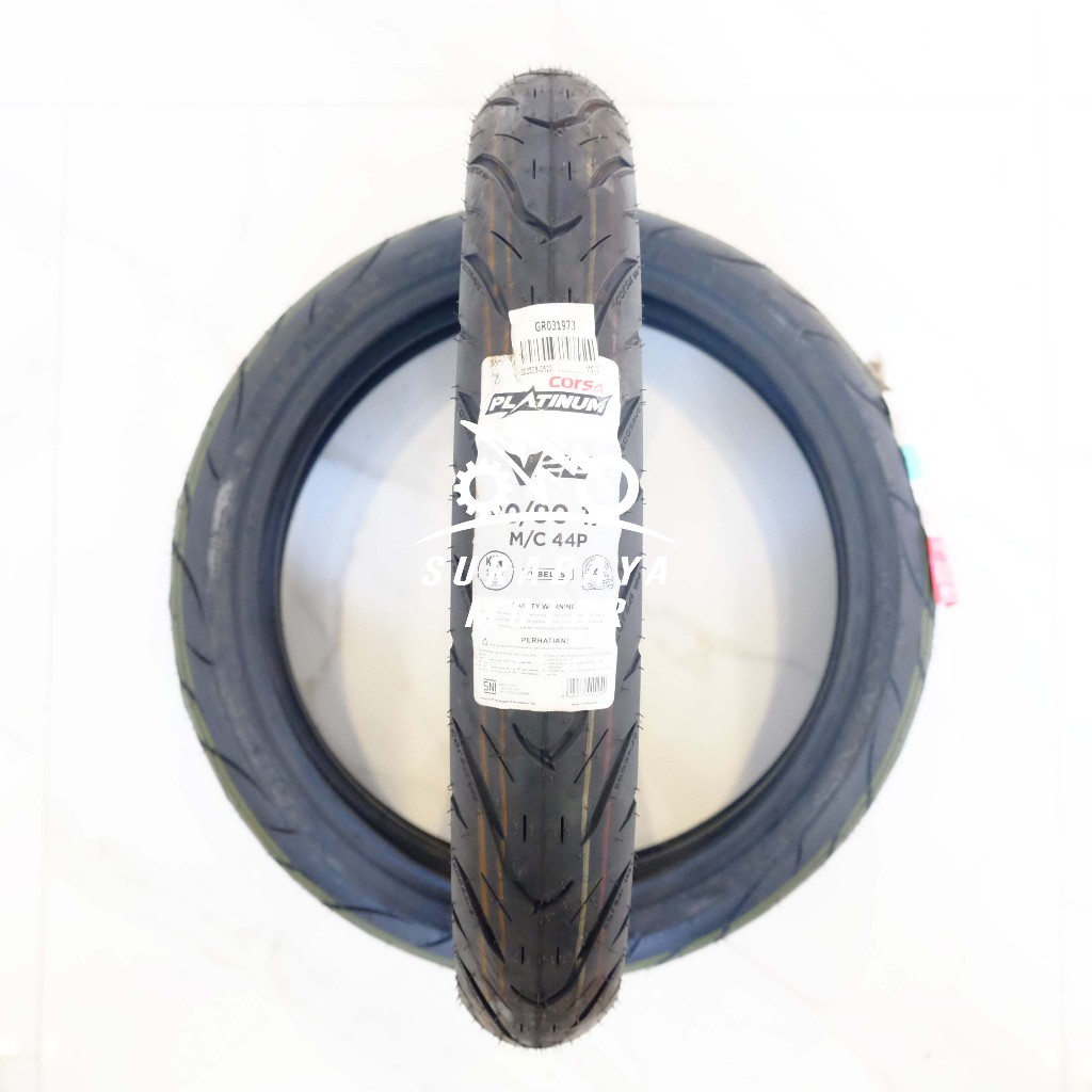 Ban Tubeless Corsa 80/90-17 V22 Platinum Ring 17 Sepeda Motor Supra Jupiter