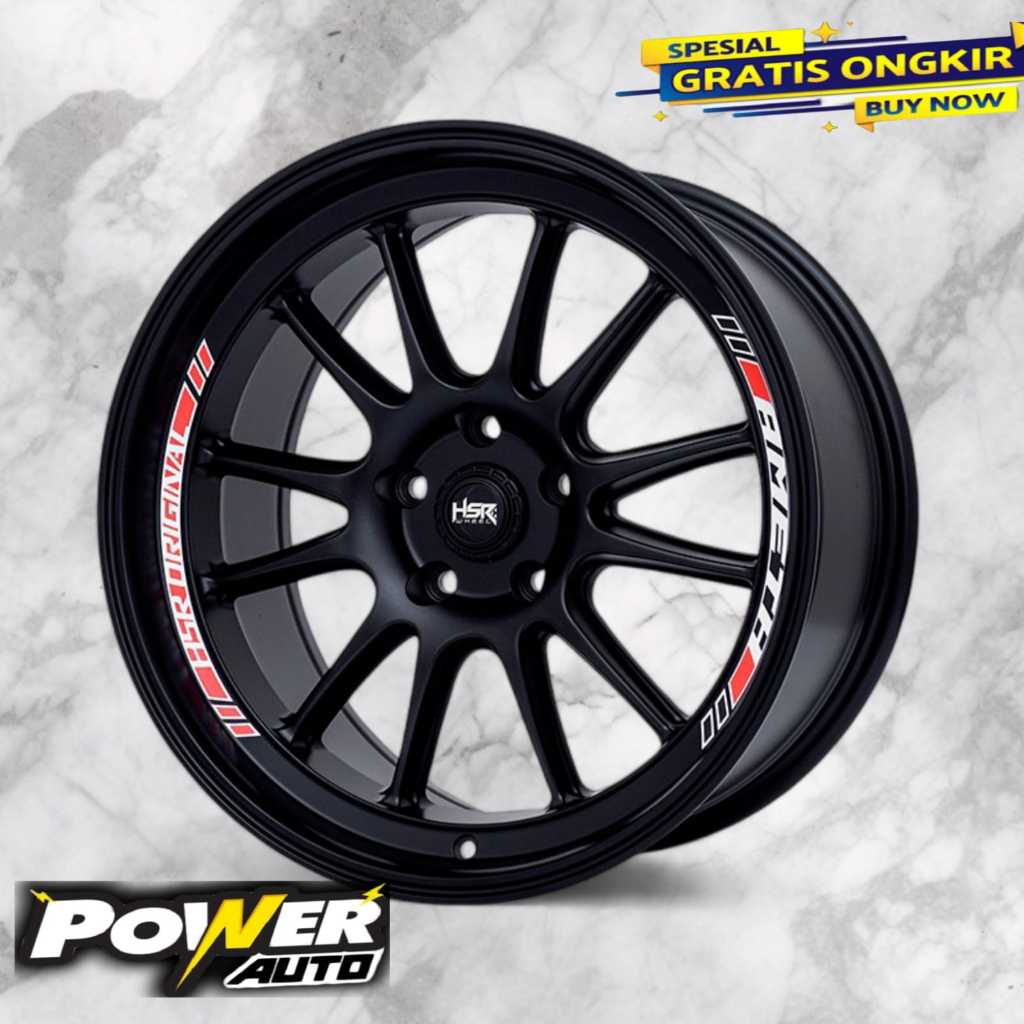 Velg hsr AMETH ring 17 Lobang baut 5 untuk Mobil Xpander Terios Civic