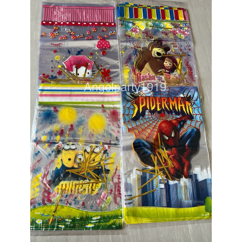 

plastik bingkisan ulang tahun / pp ultah / plastik snack tipis 25x36cm