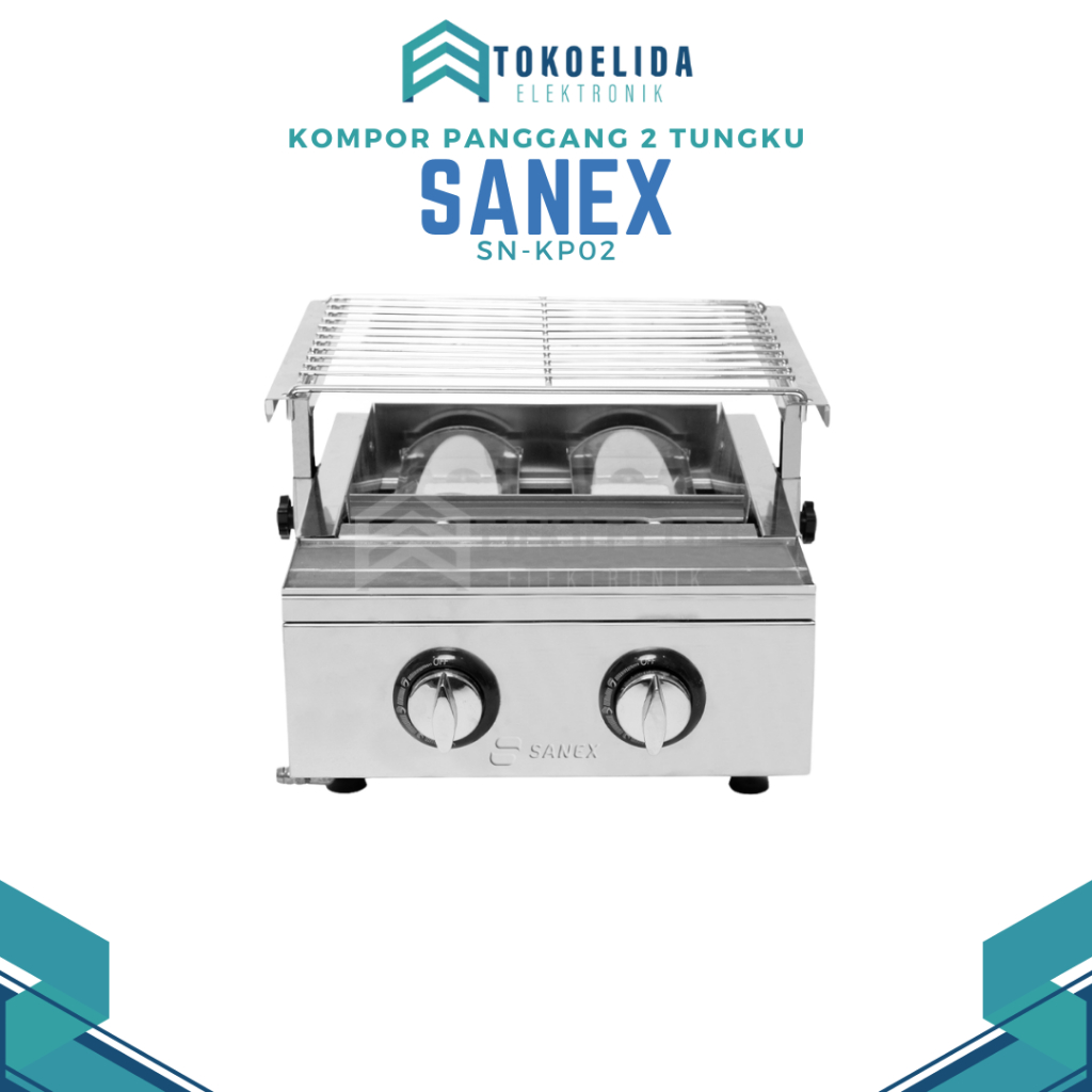 Sanex kompor panggang 2 tungku Sanex SN-KP02