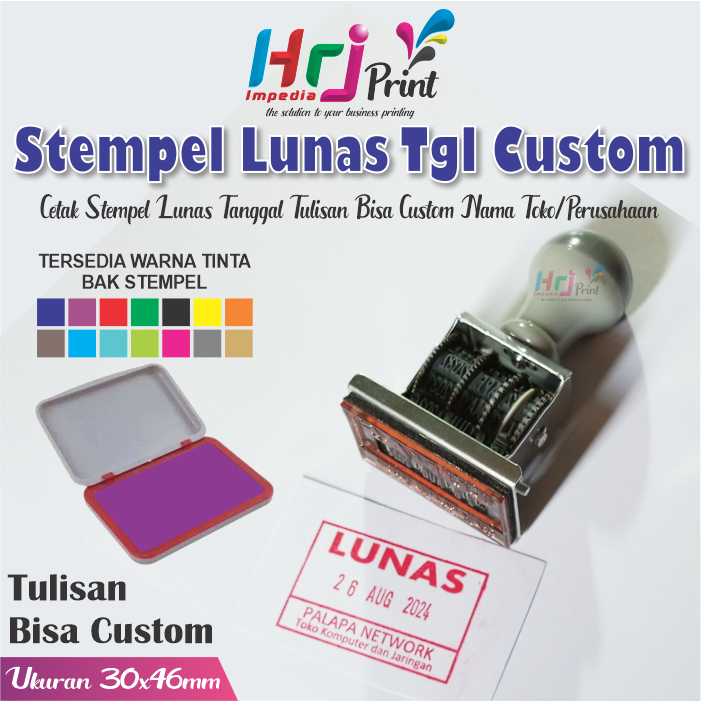 

Stempel lunas tanggal custom nama toko/perusahaan | Cetak stempel lunas terima kasih tanggal custom