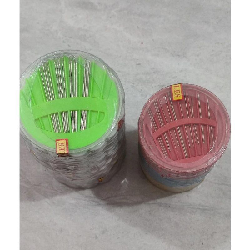 Jarum jahit jumbo / jarum jahit kemasan mika bulat