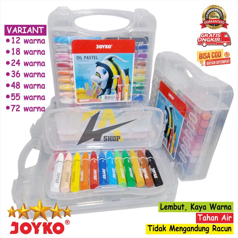 Crayon Warna Joyko / KRAYON JOYKO KRAYON MIYAK / KRAYON Oil Pastel WARNA TERSEDIA BANYAK WARNA