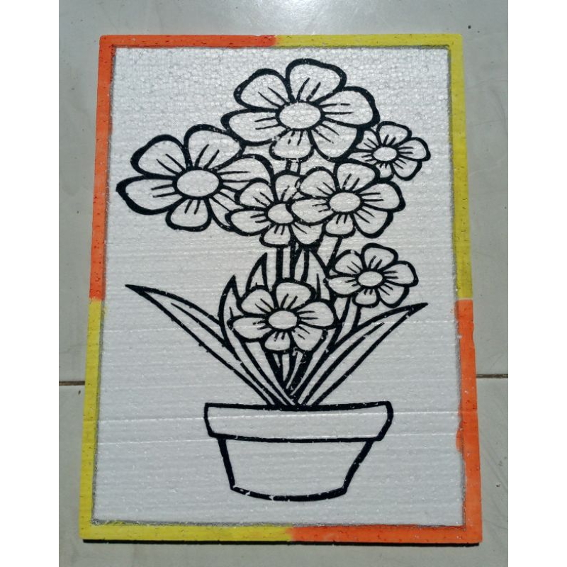 

stayrofom gambar mewarnai lukis bunga lis cat 30x40 cm