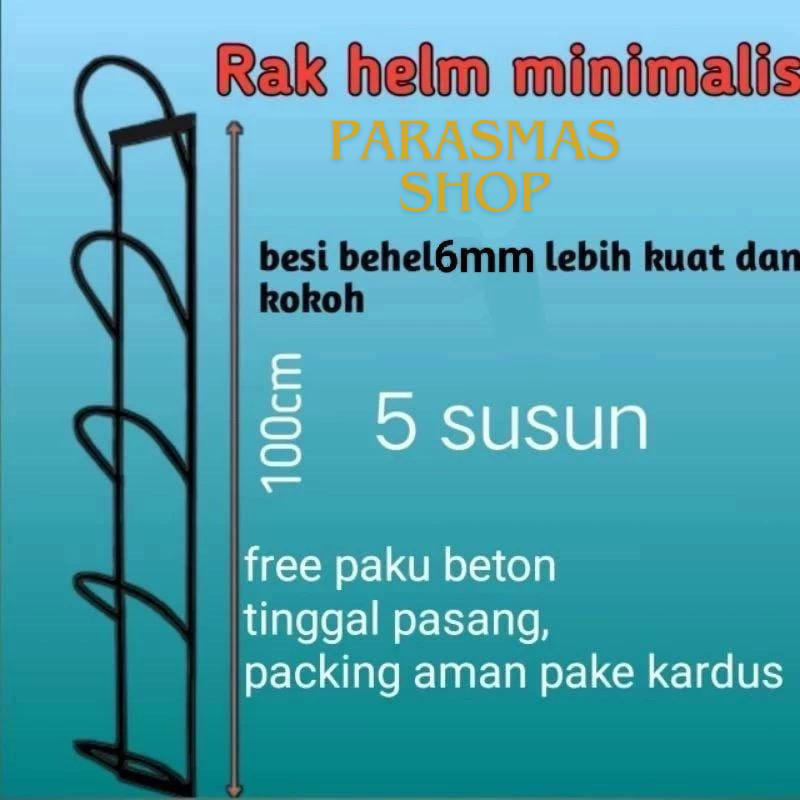 GANTUNGAN HELM DINDING RAK PENYIMPANAN HELM Rak Helm Dinding Gantung