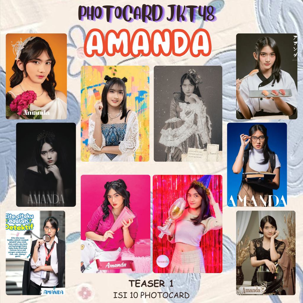 PHOTOCARD AMANDA JKT48 | Photocard JKT48 Unofficial Premium