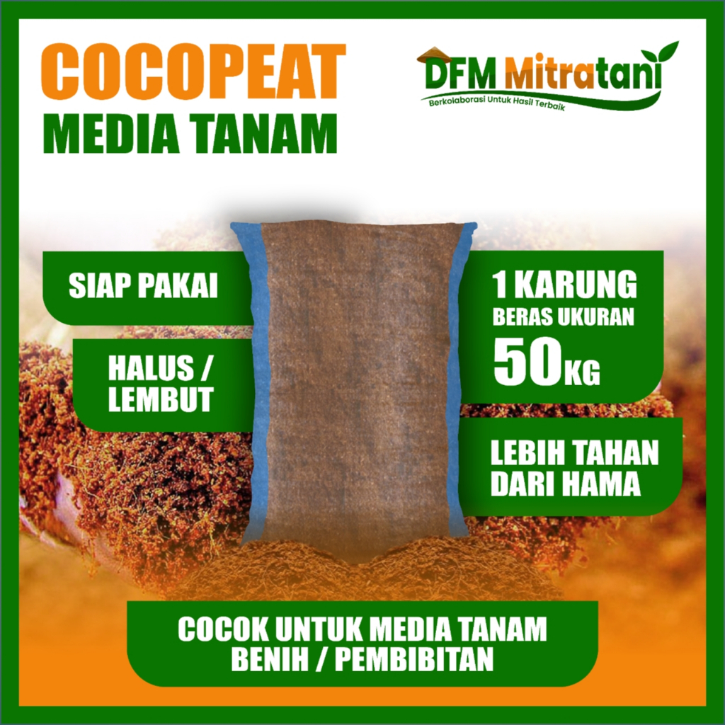 Cocopeat Media Tanam - Cocopeat Karung 50 - Cocopeat 1 Karung