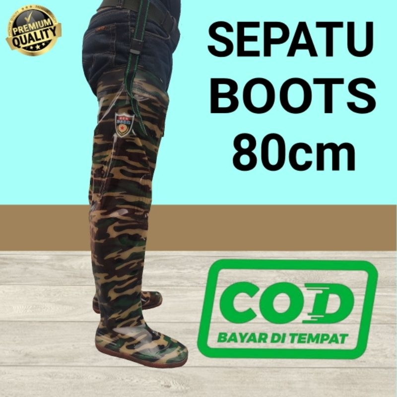 SEPATU BOT DEWASA PRIA KARET KEBUN ANTI KEONG ANTI AIR SAWAH 80CM DAN 55CM MURAH BERKUALITAS