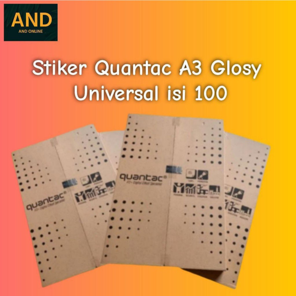 

Stiker Quantac Universal A3 Glosy isi 100.
