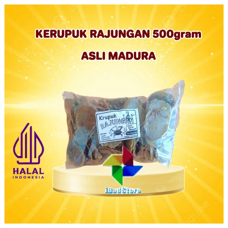 

Kerupuk rajungan mentah 500g