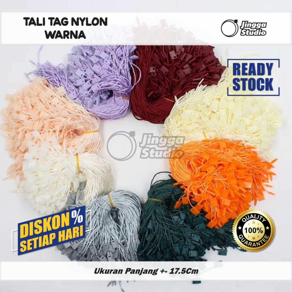 

Tali Hang Tag Nylon Warna isi 100 Pcs