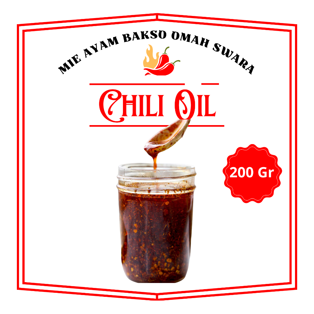 

CHILI OIL - 200 gram / MINYAK CABAI BOTOL PEDAS GURIH