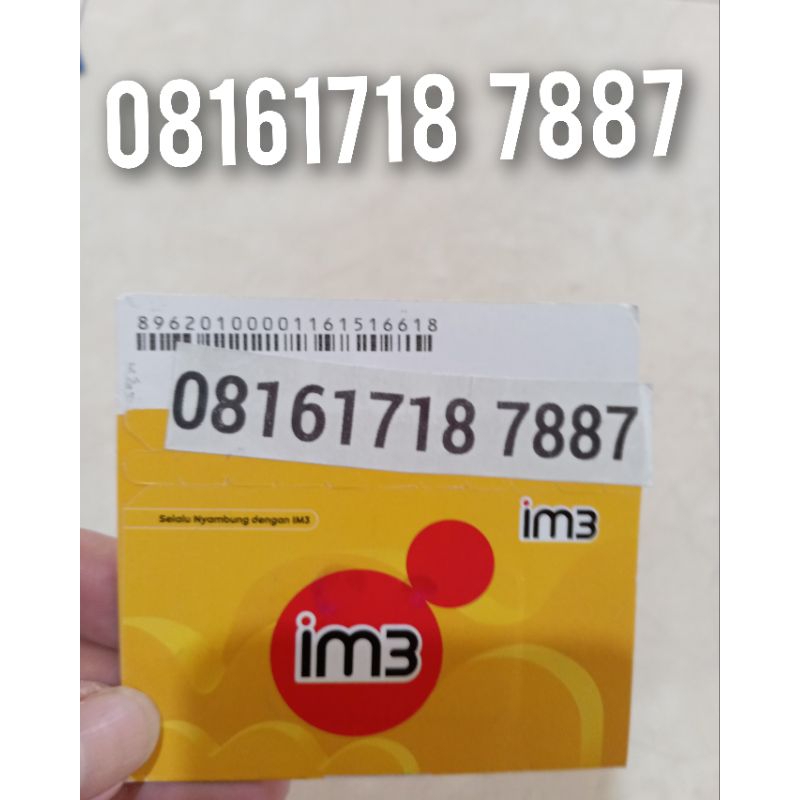 Kartu Perdana Indosat 4G 5G 12 Digit Nomor Cantik 08161718 7887 Free Kuota Utama 4 GB