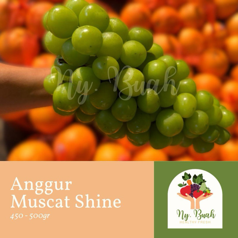 

Anggur Shine Muscat Hijau - Pilihan by Ny.Buah