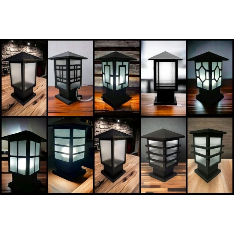 lampu pilar, lampu pilar taman, lampu pilar outdoor, lampu pilar minimalis, lampu pilar klasik