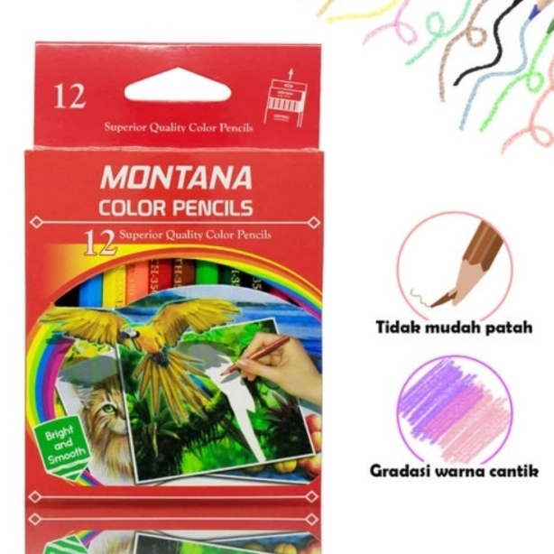

Pensil Warna Montana 12 Warna Pendek