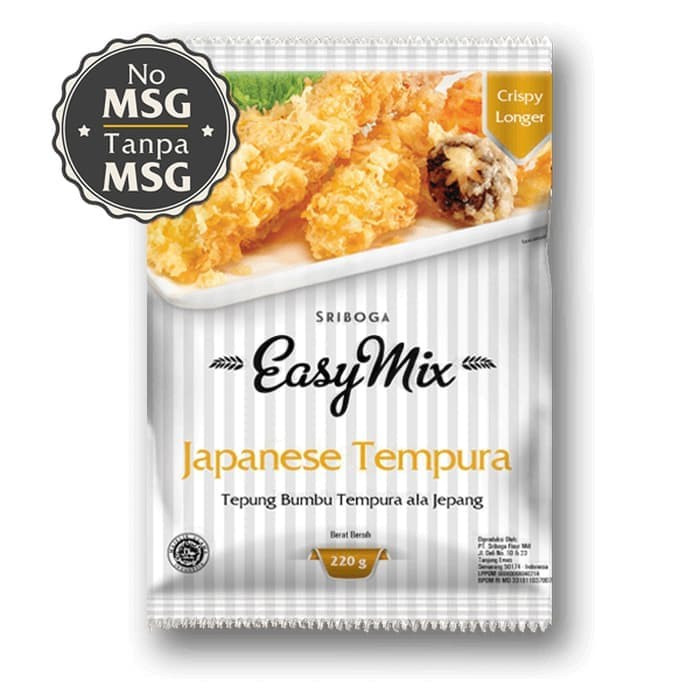 

Sriboga Easymix Japanese Tempura Kemasan 220 Gram
