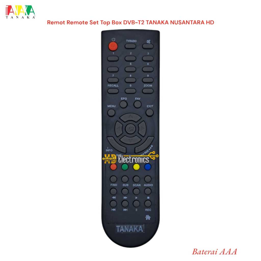 Remot Remote Set Top Box DVB-T2 TANAKA NUSANTARA HD