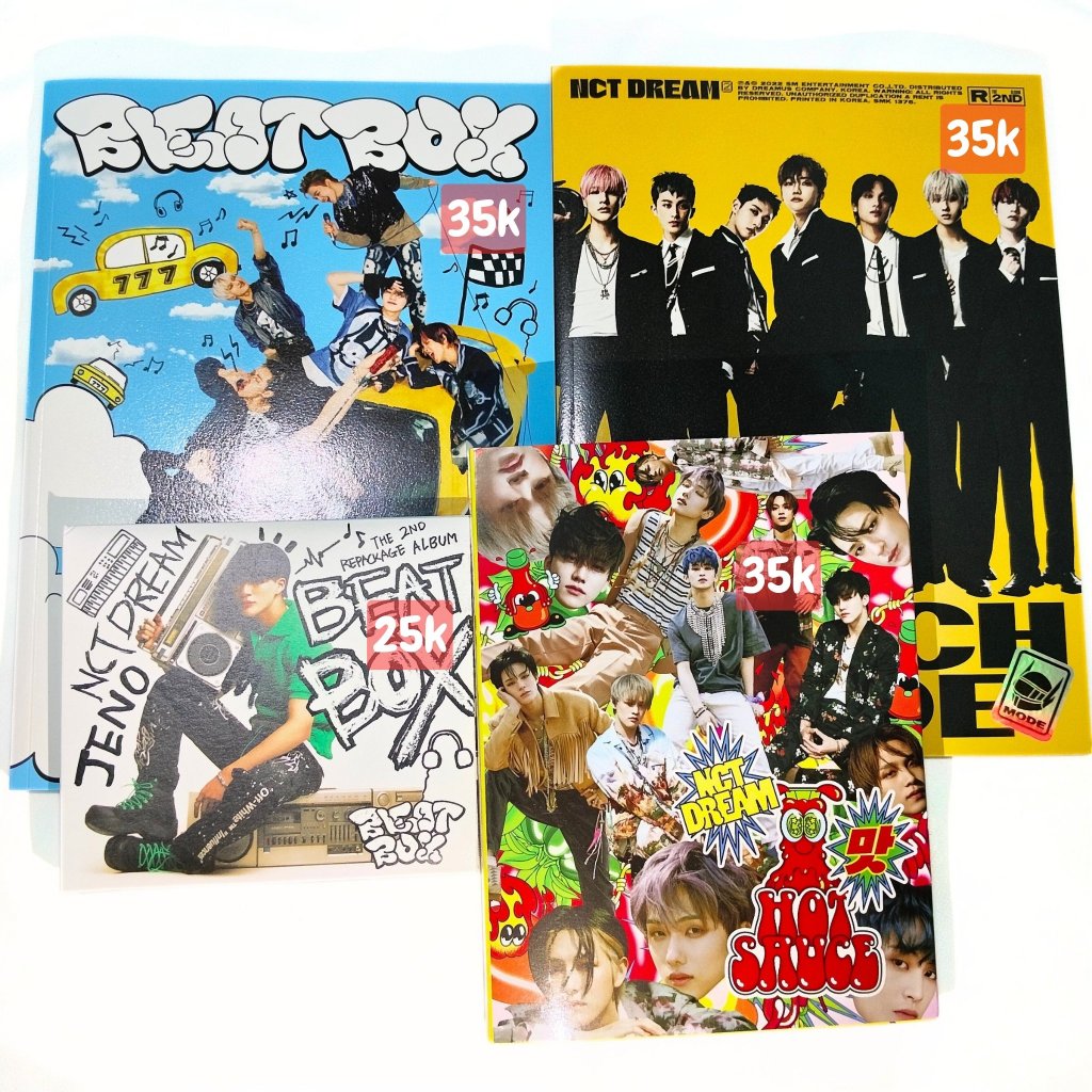 (ready) album only nct dream photobook pb digipack hot sauce crazy version glitch mode scratch versi