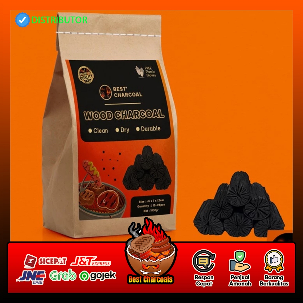 Arang Kayu Bakau Premium BBQ Panggang Charcoal Briket Kualitas Ekspor