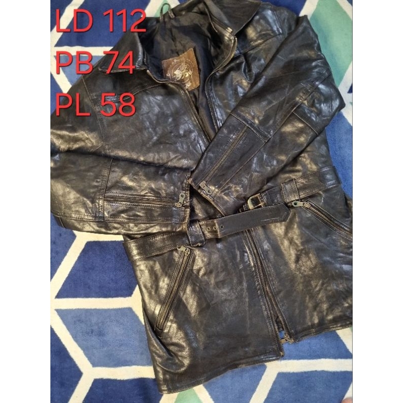 jaket Kulit Vintage Premium