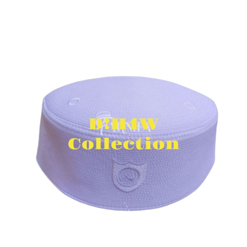 Peci kopiah Malaysia Terumpah putih/Peci kopiah haji/Peci kopiah majelis