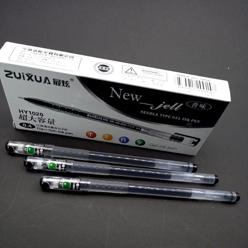

Bolpoin Apel Pen Gel Pulpen Zuixua New Jell 0.4 mm HY1020 (ISI 12)