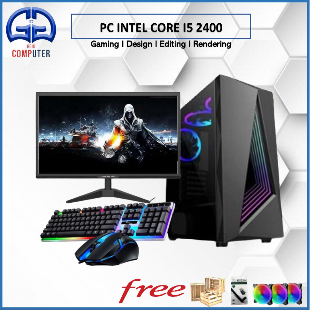 Paket PC Lengkap Intel i5 2400 Ram 16 GB VGA( GTX750TI 4GB )  Led 19 Inch