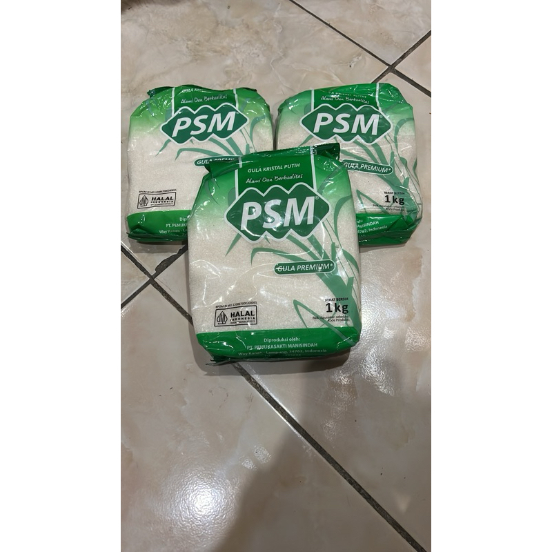 

Gula Kristal Putih PSM 1Kg / Gula Premium / Gula Pasir