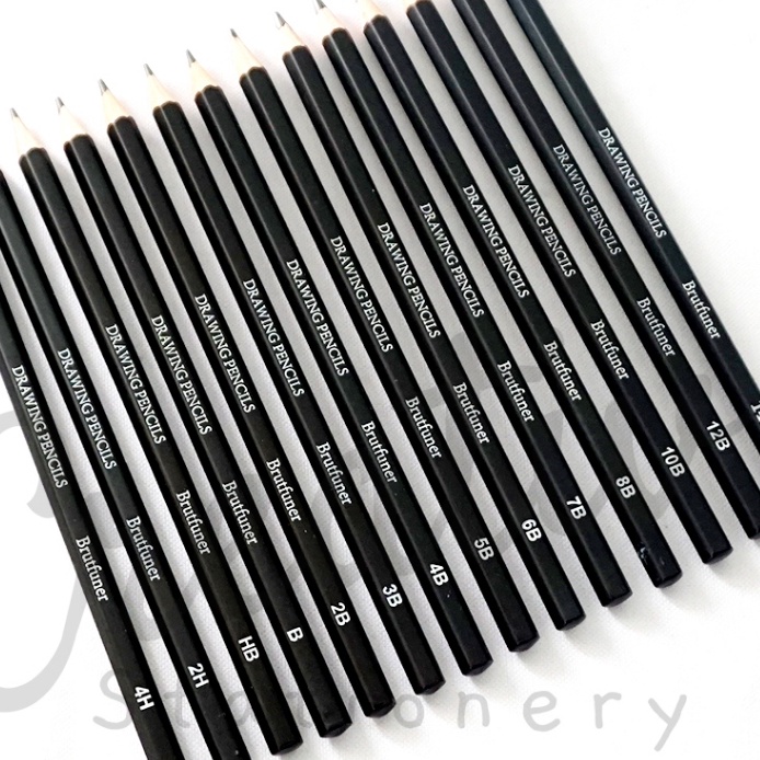 

FG2 Brutfuner Pensil Sketsa 14 Pcs Artist Sketch Drawing Pencil Professional