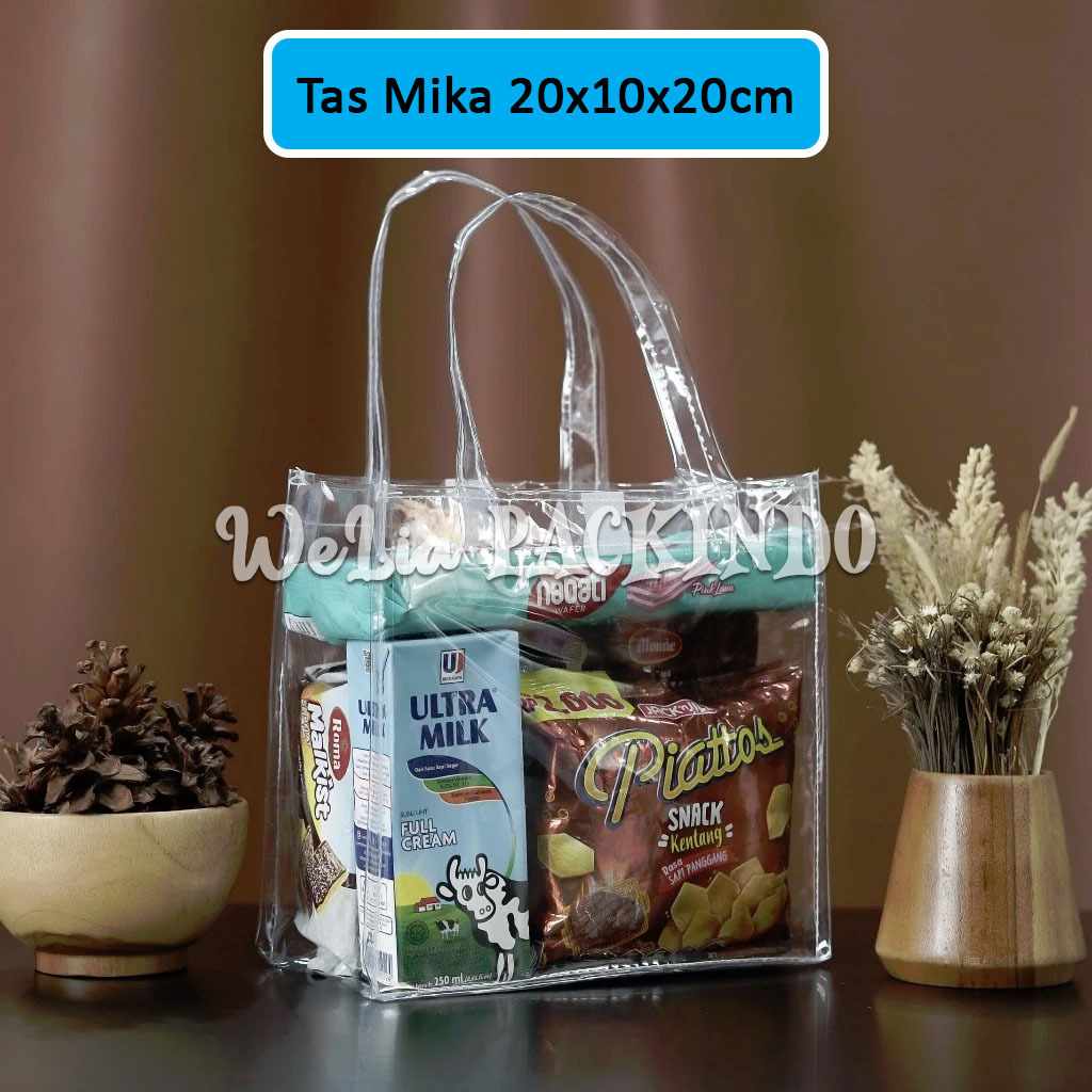 

[1 PCS] Tas Mika Bening Ketebalan 0.13mm 0.25mm Uk 20x10x20, 20x13x25, 25x13x20, 27x18x21 / Tas Mika Transparan / Goodie Bag Hampers / Souvenir Bingkisan Ulang Tahun