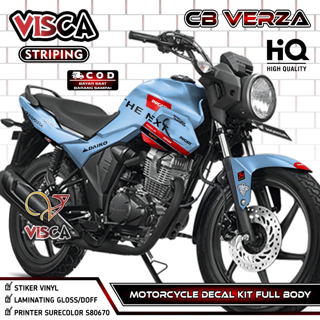 Decal CB 150 Verza - Stiker Motor CB Verza 150 - Dekal CB150 Verza - Striping CB Verza Full Body Var