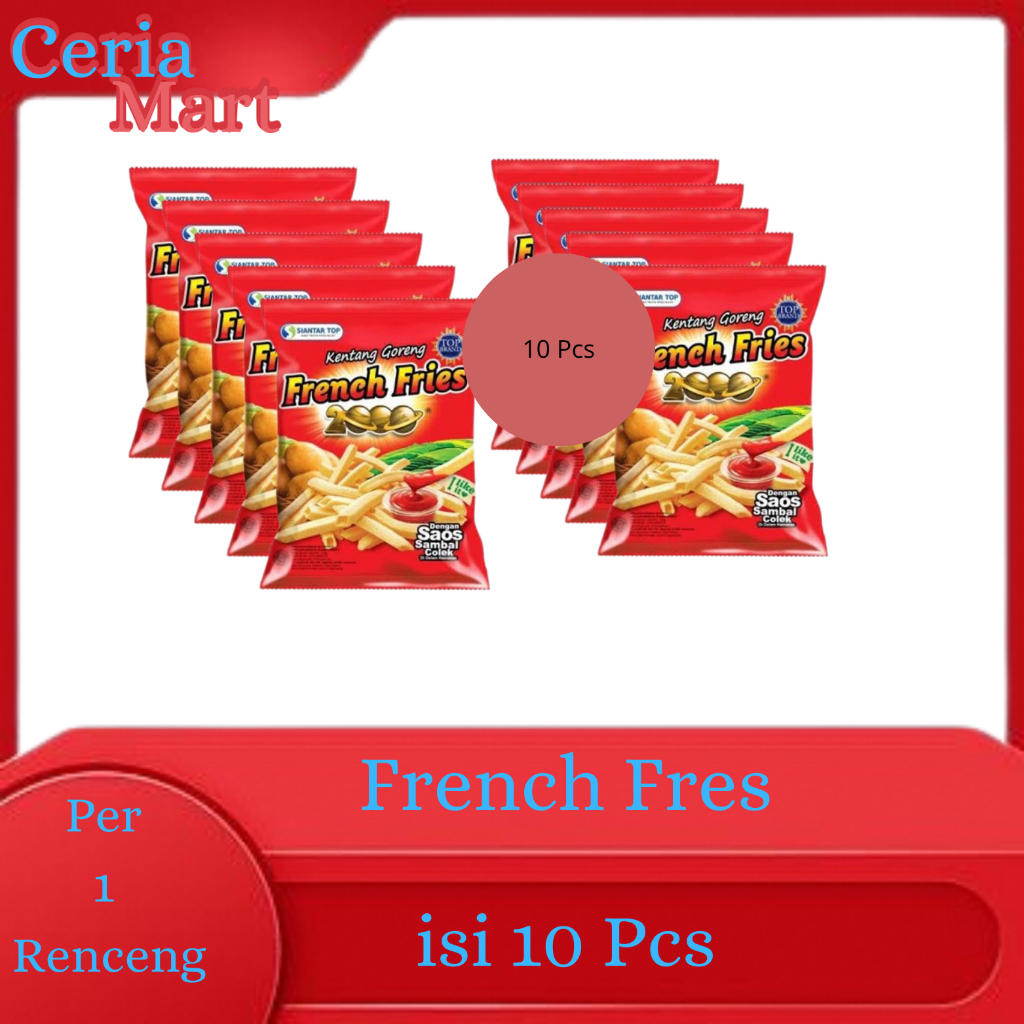 

Ygshop17 French Fries 1 Renceng Isi 10 Pcs Chiki\Snack