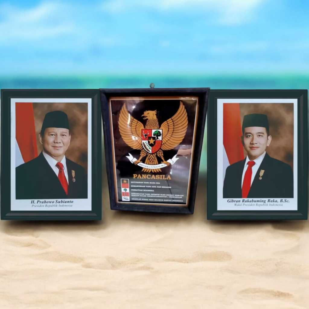 FOTO PRESIDEN / WAKIL PRESIDEN / GARUDA BINGKAI KAYU