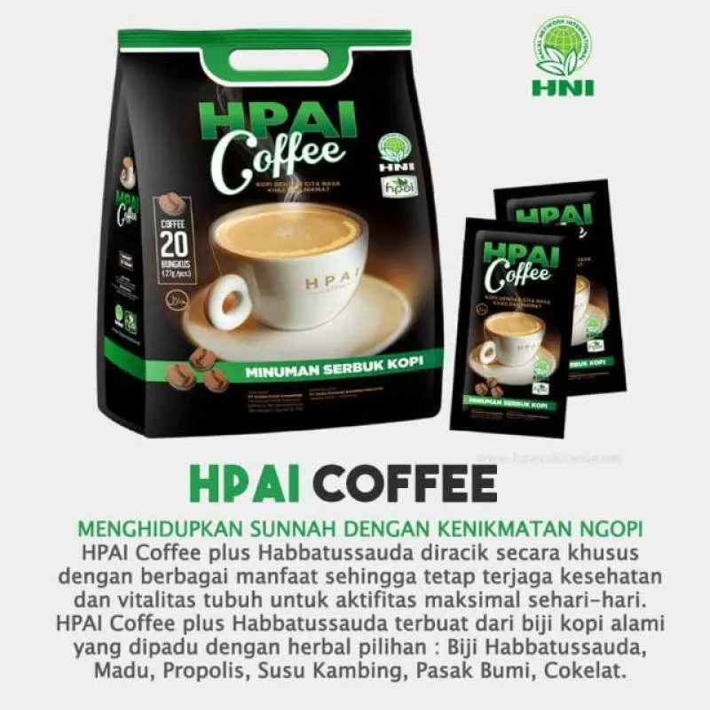 

HNI Coffee Kopi Sehat Herbal Rasa Nikmat Eceran 1@sachet