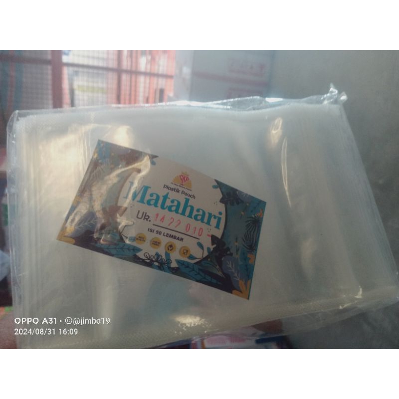 STANDING POUCH 14X22 PLASTIK BERDIRI