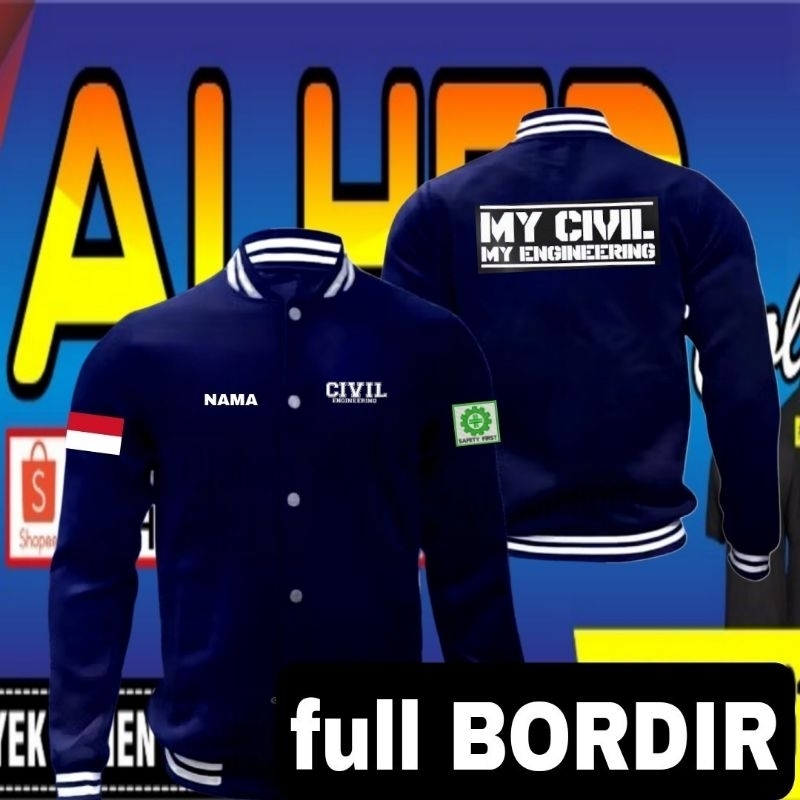 jaket bordir Civil engineering jaket civil engineering Jaket versity civil engineering full bordir j