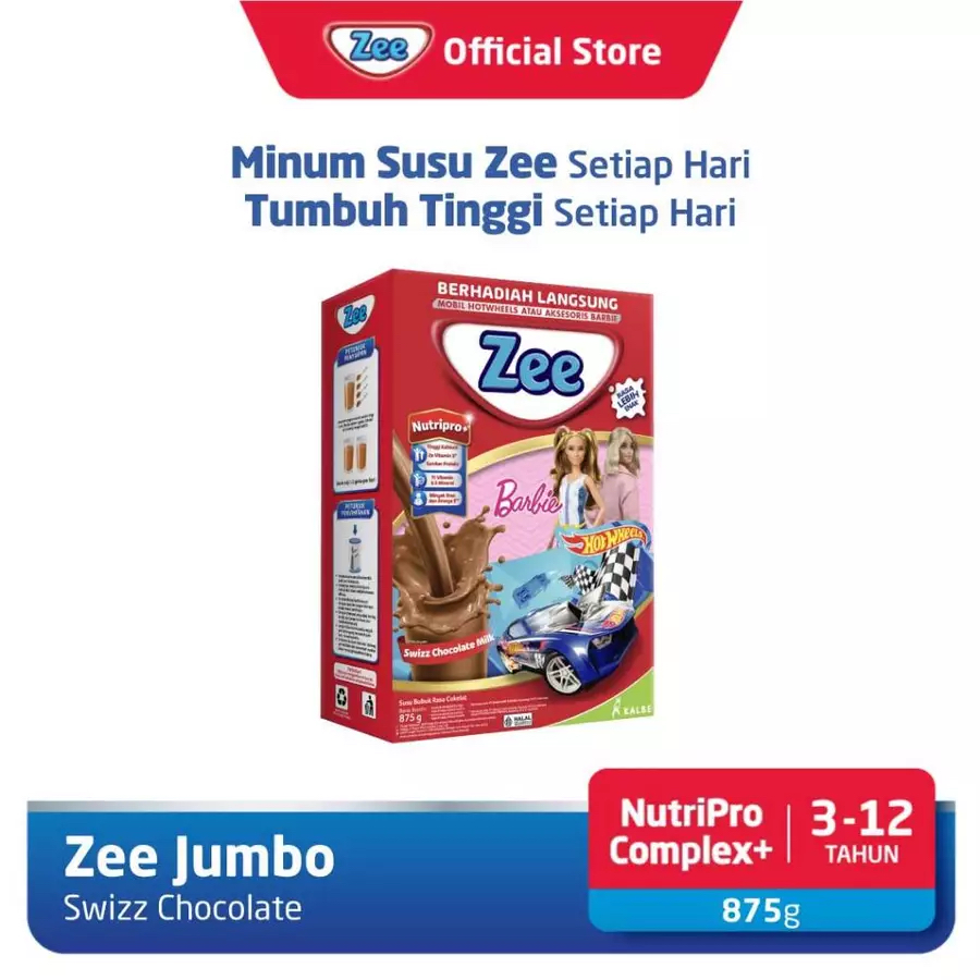 

Susu Zee Jumbo 875Gr Coklat/Vanilla | Zee Nutripro Plus Peninggi Badan Anak