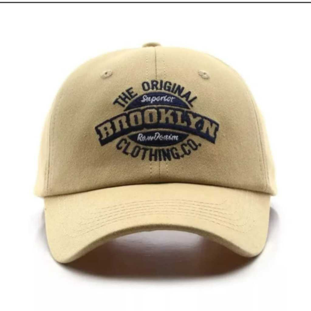 Topi Baseball Cap Distro The Original BROOKLYN Logo Hat Pria Wanita 2024