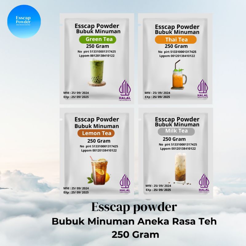 

Bubuk Minuman Teh Aneka Rasa 250gr - Minuman Instan, Cocok untuk Kafe & Rumah