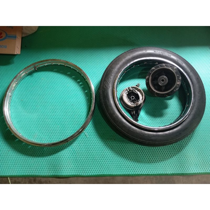 VELG RING 21 & VELG R17 215 CHROME CHOPPYCUB CHOPPER BAN SWALLOW CLASIC SLEBOR BELAKANG