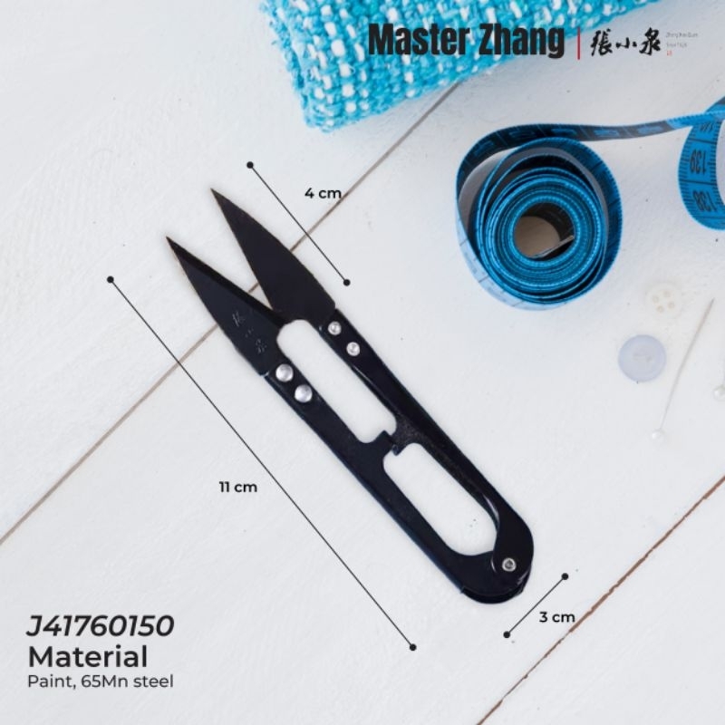 

MASTER ZHANG TAILOR SCISSOR 125mm THREAD CUTTER BLACK MODEL