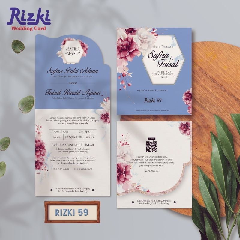 

Blangko Undangan Pernikahan Kertas Undangan Pernikahan Terbaru Rizki 59 Sudah Free File Setting| Cahaya Undangan