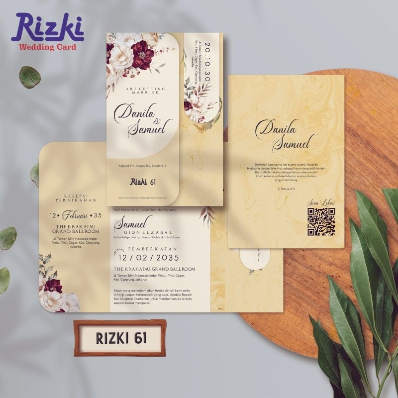 

Blangko Undangan Kertas Undangan Pernikahan Terbaru Rizki 61 Sudah Free File Setting| Cahaya Undangan