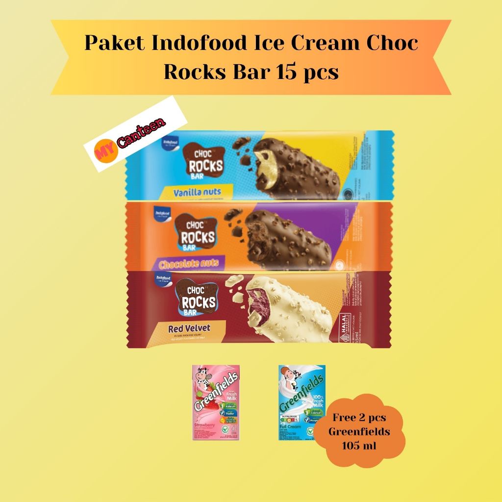 

Ice Cream Indofood Choc Rocks Bar 15 pcs