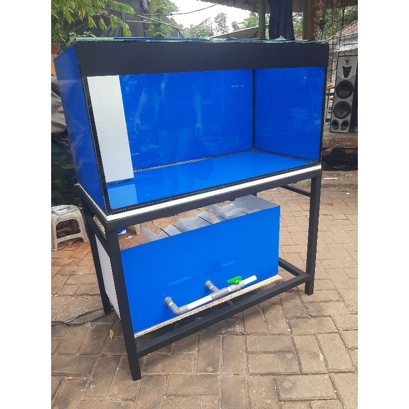 Aquarium 120x50x50 8mm Sump Filter Backwash