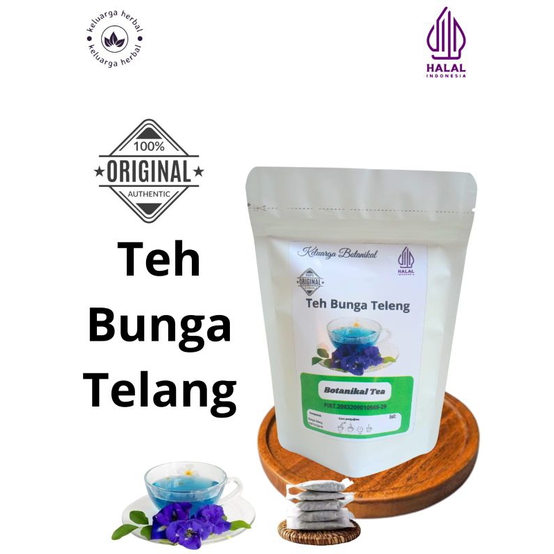

Keluarga Botanikal Teh Bunga Teleng/batrflypea live tea isi 20 dan 30 teabag