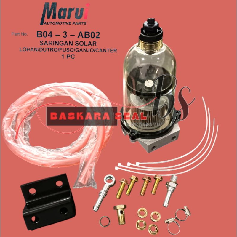 FUEL STRAINER FILTER SOLAR B30 HINO LOHAN 500 DUTRO FUSO GANJO EURO 4