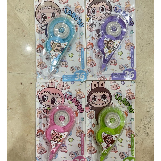 

Terkini KUMA Tip Ex Roll KarakterLabubu Tipe Ex Correction Tape Roll Karakter Labubu Astronot dino bunny LucuTip x Roll Kes