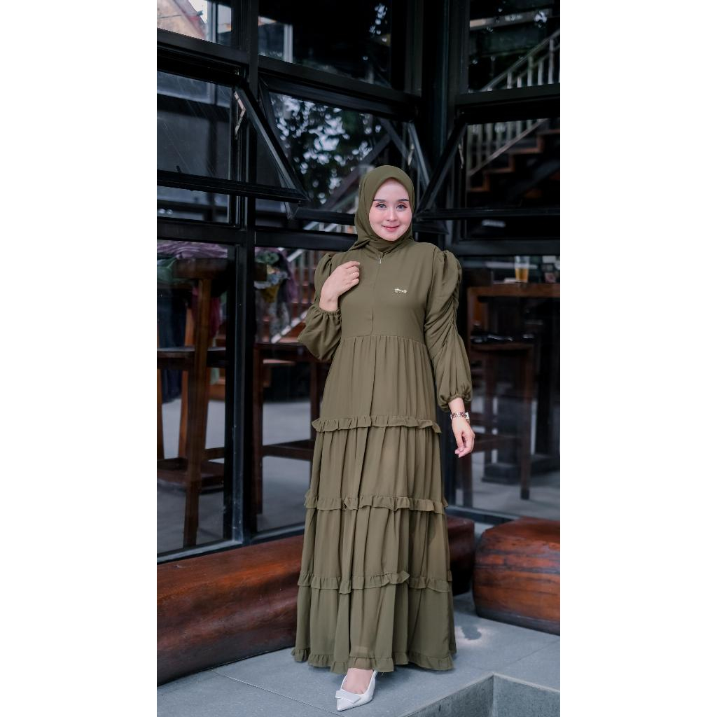 Arnufi - Gamis Arfia Ceruty Polos